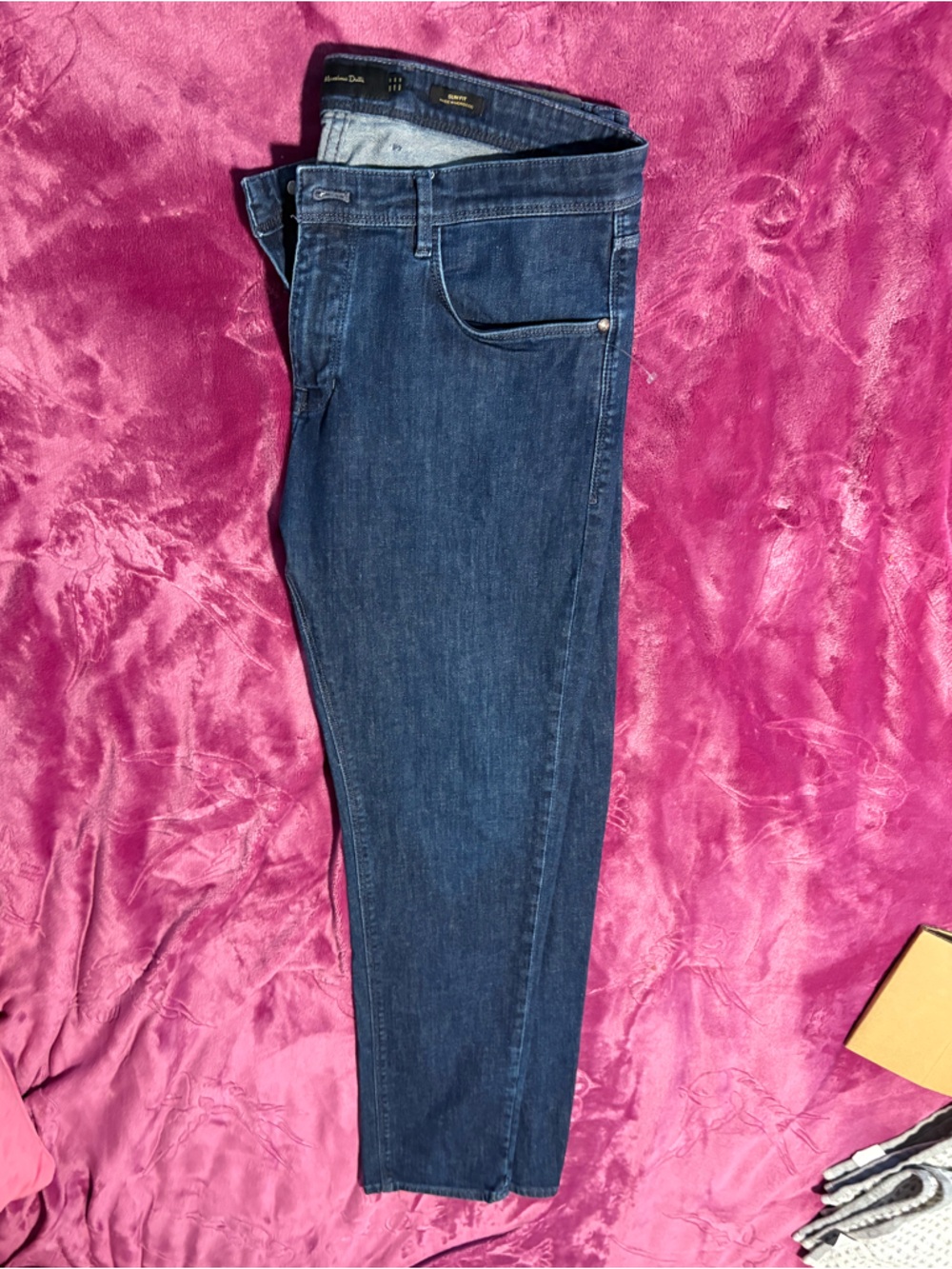 Massimo Dutti Slim Men's Dark Blue Jeans